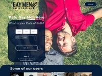 Gay Men Online Dating Homepage Image